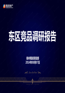 扬州东区市场竞品调研报告