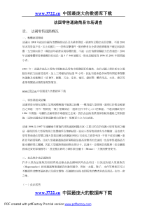 法国零售通路简易市场调查(1)