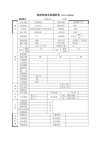 经典家园市场调查表