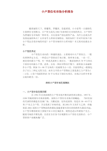 小户型住宅市场分析报告(1)