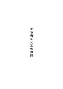 营销标准市场调研员附件