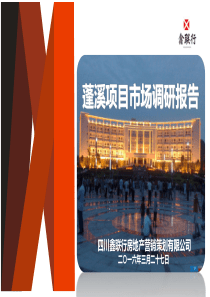 蓬溪项目市场调研报告