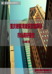 重庆谢家湾建设宾馆项目市场调研报告160P