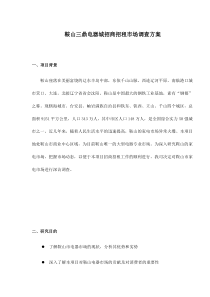 鞍山三鼎电器城招商招租市场调查方案13(1)