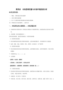 第三讲 市场营销变量与环境分析