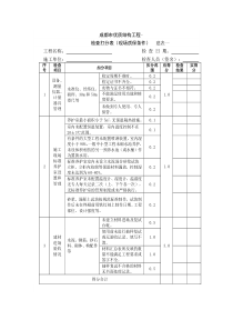 成都市优质结构工程-检查打分表