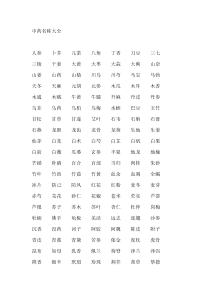 中药名称大全..