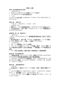 中考历史复习：初一至初三必背的知识点【珍藏】