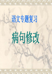 病句修改(公开课获奖课件)