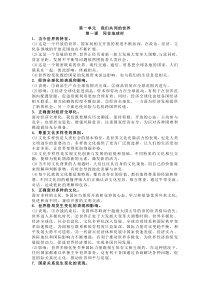 九年级下册人教版道德与法治知识点梳理