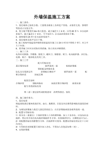 外墙聚苯板保温施工方案