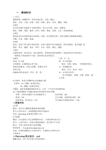 PS基础知识点资料