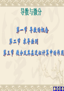 高等数学课件---导数与微分