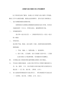 工程部与设计部部门间工作协调程序