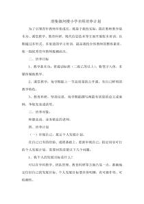 小学名师培养计划