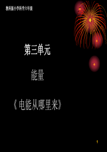 电能从哪里来PPT课件