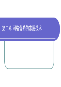 2网络营销的常用技术