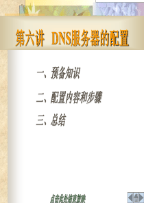 DNS服务器的配置