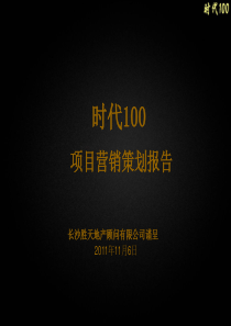 冷水江市时代100项目推广方案(长沙胜天地产服务机构)