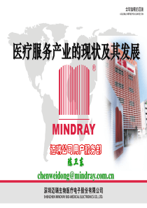 医疗服务产业的现状及其发展