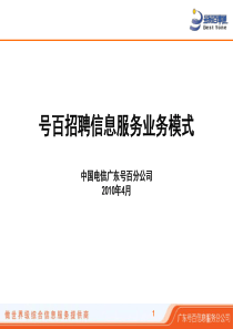 号百招聘信息服务业务模式