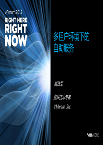 多租户环境下的自助服务v2