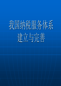 张莉萍：纳税服务体系的建立与完善
