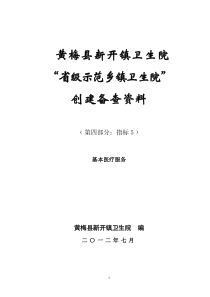 新开镇卫生院基本医疗服务