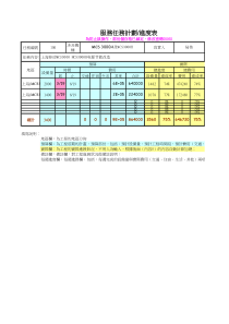 服务任务计划进度表