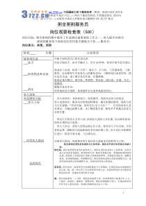 服务员岗位SOC