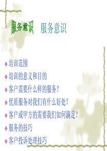 服务意识的培训教案（PPT43页)