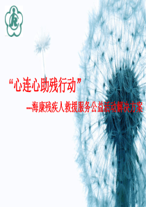 残疾人救援服务公益活动解决方案