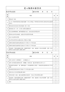 爱心服务站审查表