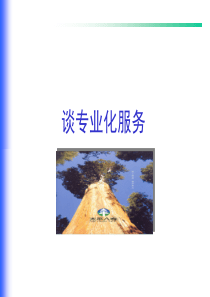 谈专业化服务