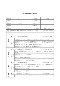 通信行业-客户服务中心-技术管理员岗位说明书