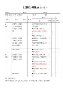 质量管理体系内部审核检查表(通用全套)
