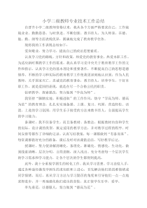 小学二级教师专业技术工作总结