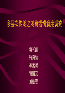 多层次传消之消费者满意度调查