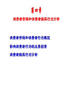 市场营销学第四章消费者