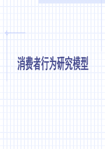 消费者行为研究模型