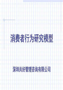 消费者行为研究模型，ppt，57P