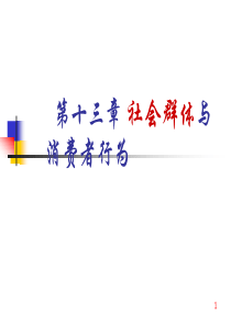 社会群体与消费者行为和家庭与住户（PPT76页)