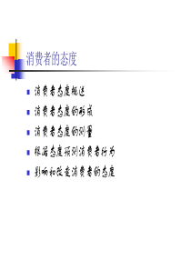 第七章消费者的态度
