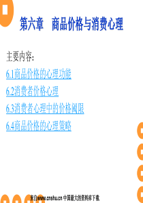 第六章 商品价格与消费心理（PPT 43页）