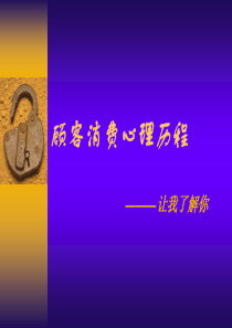 顾客消费心理历程-让我了解你
