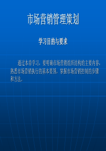 市场营销管理策划