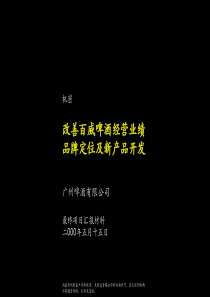 改善百威啤酒经营业绩品牌定位及新产品开发(PPT39)