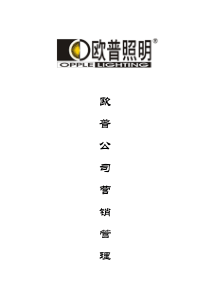 欧普公司营销管理体系