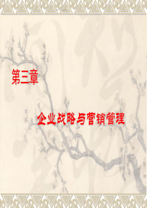 第三章战略规划与市场营销管理过程