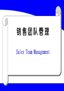 销售团队管理[教材]